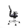 PIQUERAS Y CRESPO Silla de oficina Jorquera Gris/Blanco con Brazos 3D