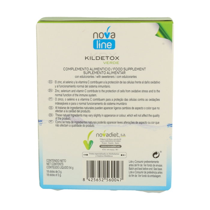 Nova Diet Kildetox Verde 18 sticks