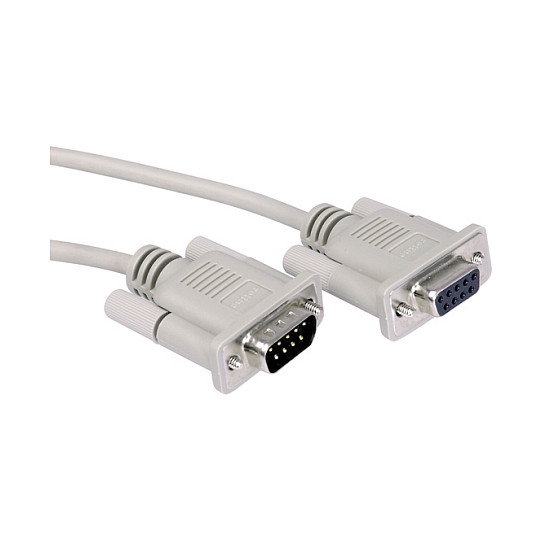 Roline Cable RS232 DB9 Macho a Hembra 1,8 m