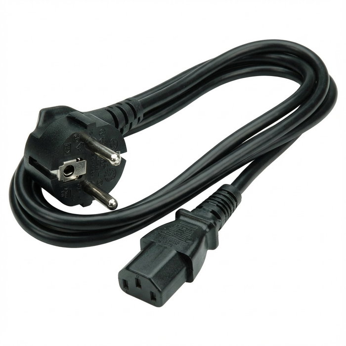 ROLINE Cable de alimentación de 3 m con toma de 3 polos para notebook, negro ROLINE Cable de alimentación de 3 m con toma de 3 polos para notebook, negro