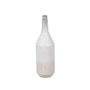 Ixia Botella Decorativa de Metal Blanco Rozado 15 x 15 x 50,50 cm
