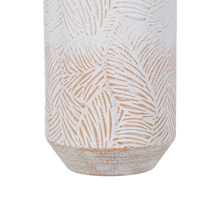 Botella Blanco Rozado Metal Decoración 15 X 15 X 50,50 cm