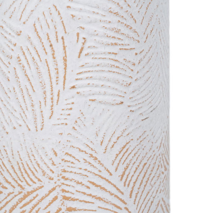 Botella Blanco Rozado Metal Decoración 15 X 15 X 50,50 cm