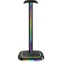 The G-Lab Soporte para Auriculares K-STAND-NEON RGB, Concentrador USB/USB-C con Iluminación RGB, Negro