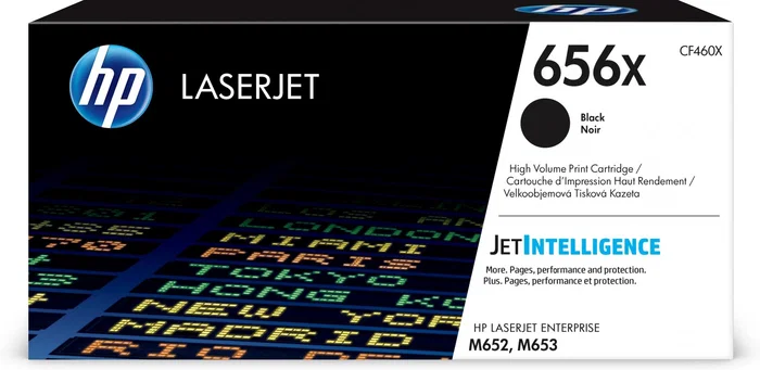 HP Cartucho de tóner Original LaserJet 656X Negro CF460X (Alta Capacidad)