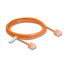DeLOCK Cable de red RJ45 Cat.6 UTP Ultra Slim 3 m Naranja