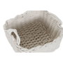DKD Home Decor Set de 3 Cestas Cuerda 28x28x18 cm, Surtido Blanco y Beige