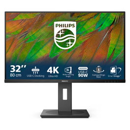 Philips 32B1U3900 31.5 pulgadas Monitor 4K UHD 16:9 HDMI DP USB-C Negro Pantalla VA