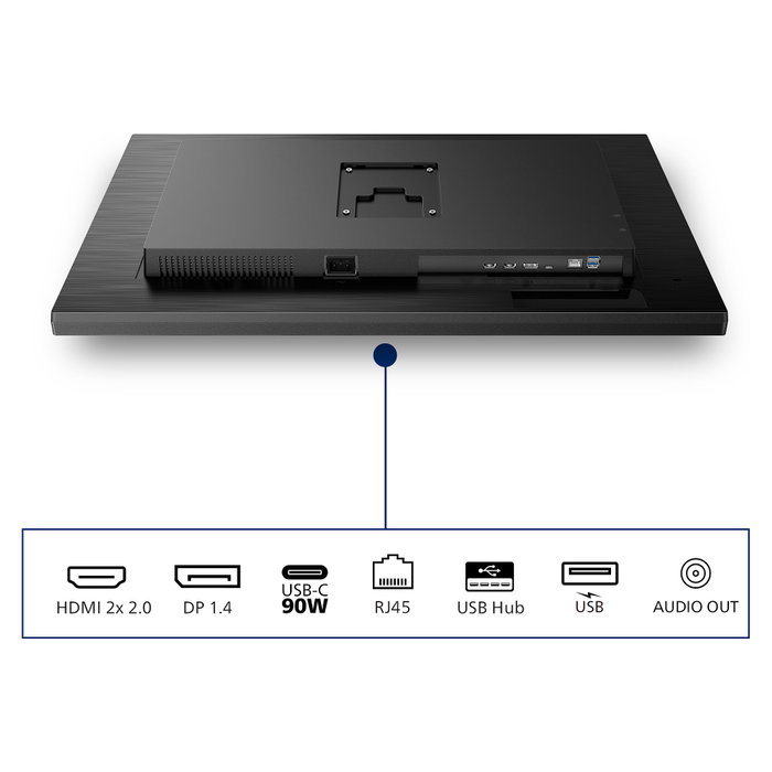 Philips 32B1U3900 31.5 pulgadas Monitor 4K UHD 16:9 HDMI DP USB-C Negro Pantalla VA