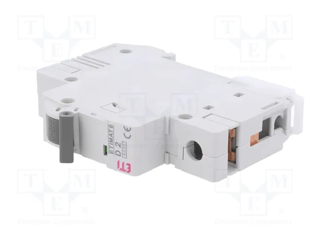 ETI POLAM Interruptor magnetotérmico ETIMAT 6 1P D 2A 6kA