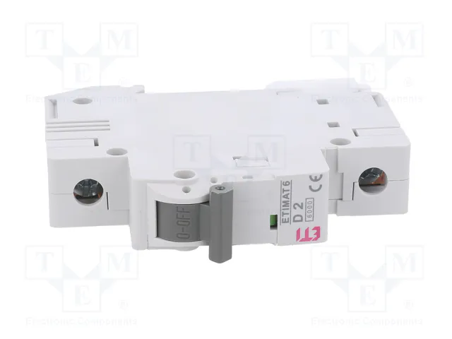 ETI POLAM Interruptor magnetotérmico ETIMAT 6 1P D 2A 6kA