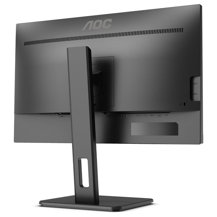AOC Q24P2Q Monitor 23.8" IPS QHD (2560x1440) 75Hz, AMD FreeSync, 4ms, 250cd/m², HDMI+DP+USB Hub, Altavoces, Ajuste Altura, Negro