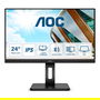 AOC Q24P2Q Monitor 23.8" IPS QHD (2560x1440) 75Hz, AMD FreeSync, 4ms, 250cd/m², HDMI+DP+USB Hub, Altavoces, Ajuste Altura, Negro