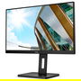 AOC Q24P2Q Monitor 23.8" IPS QHD (2560x1440) 75Hz, AMD FreeSync, 4ms, 250cd/m², HDMI+DP+USB Hub, Altavoces, Ajuste Altura, Negro