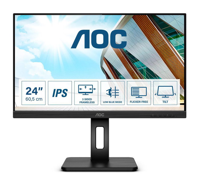 AOC Q24P2Q Monitor 23.8 pulg. QHD IPS Negro