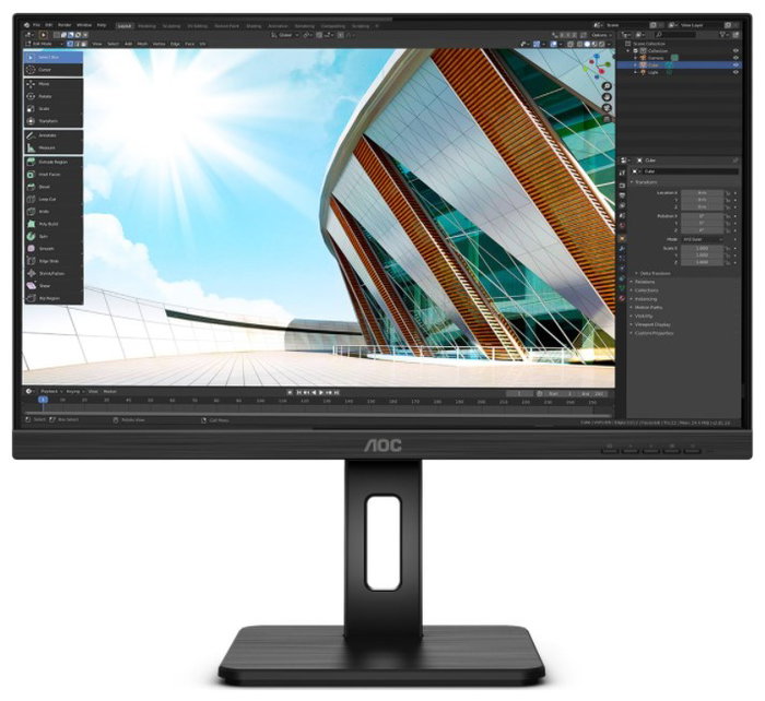 AOC Q24P2Q Monitor 23.8 pulg. QHD IPS Negro