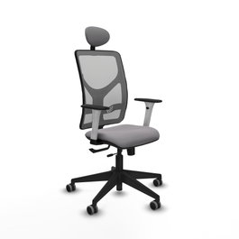 PIQUERAS Y CRESPO Silla de oficina Motilla Gris con mecanismo Sincro/Traslack