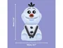 Wondee Lámpara Olaf Frozen de Silicona Suave con Luz Ajustable y Temporizador