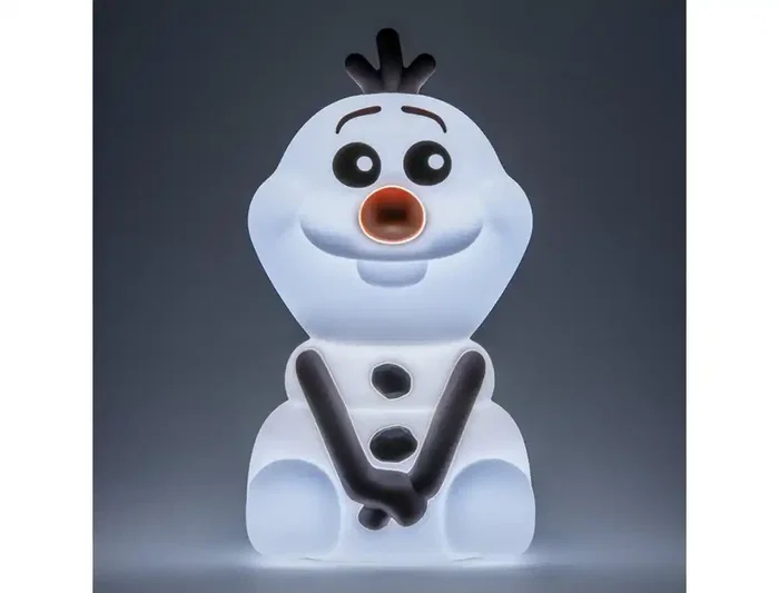 Wondee Lámpara Olaf Frozen de Silicona Suave con Luz Ajustable y Temporizador