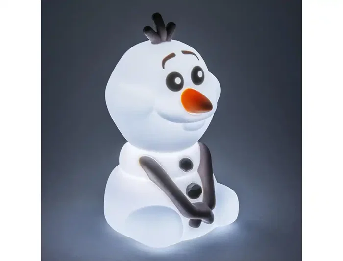 Wondee Lámpara Olaf Frozen de Silicona Suave con Luz Ajustable y Temporizador