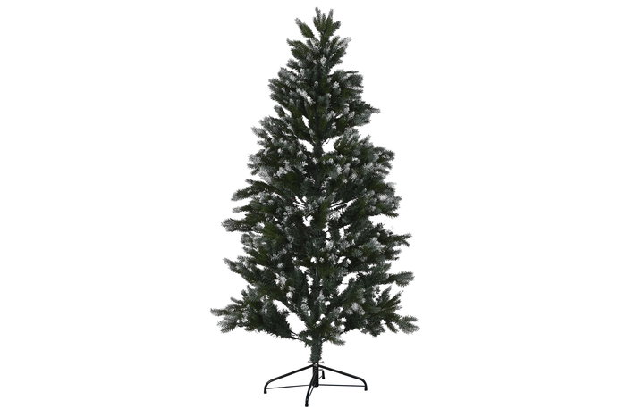 DKD Home Decor Árbol Navidad Alpina Holly night Nevado Verde 180 cm 777 ramas Base Metal