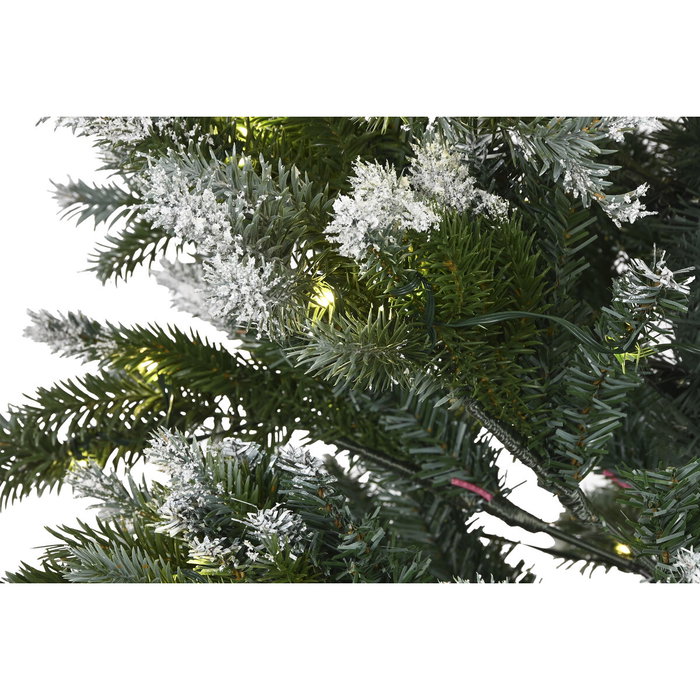 DKD Home Decor Árbol de Navidad LED Nevado 180 cm con 777 Ramas