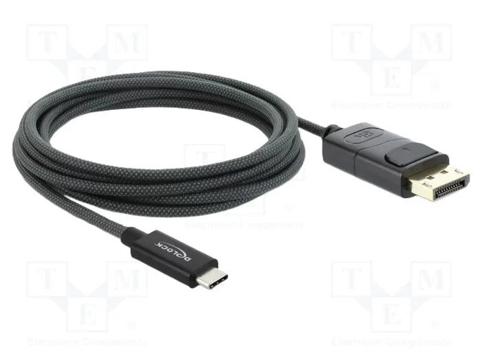DeLOCK Cable de USB Tipo C a DisplayPort 4K 60 Hz, 2 m DeLOCK Cable de USB Tipo C a DisplayPort 4K 60 Hz, 2 m
