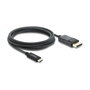 DeLOCK Cable Adaptador USB Tipo C a DisplayPort 4K 60 Hz 2 m