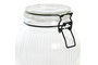 DKD Home Decor Set de 3 Botes de Cristal e Inox 1500ml