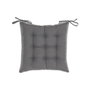DKD Home Decor Cojín de Terraza y Jardín Gris Claro y Blanco 40 x 5 x 40 cm