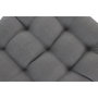 DKD Home Decor Cojín de Terraza y Jardín Gris Claro y Blanco 40 x 5 x 40 cm