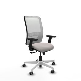 PIQUERAS Y CRESPO Silla de oficina Zulema Blanco con mecanismo Sincro