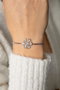 Heliophilia Silver ECBL9044 Pulsera de Metal Ajustable Antialérgica Resistente al Deslustre Elegante para Mujer 24cm