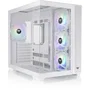 Thermaltake View 380 TG ARGB Snow - Caja de PC Semitorre ATX con Cristal Templado, Blanco - THE4711475645301