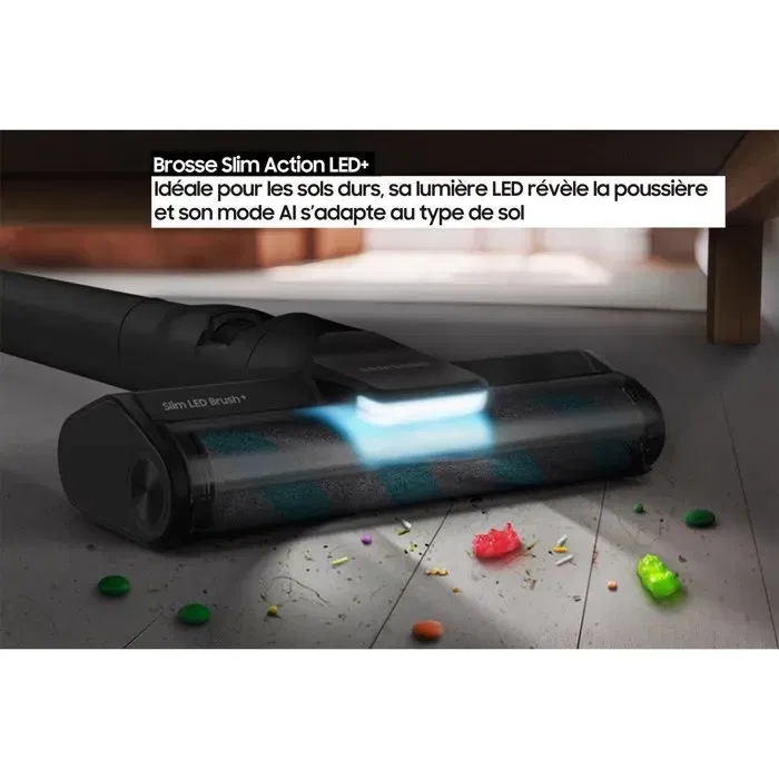 Samsung Aspiradora de Escoba Inalámbrica BESPOKE AI Jet Lite Pet VS80F28ELP 770 W 280 W Succión 60 min Autonomía Gris