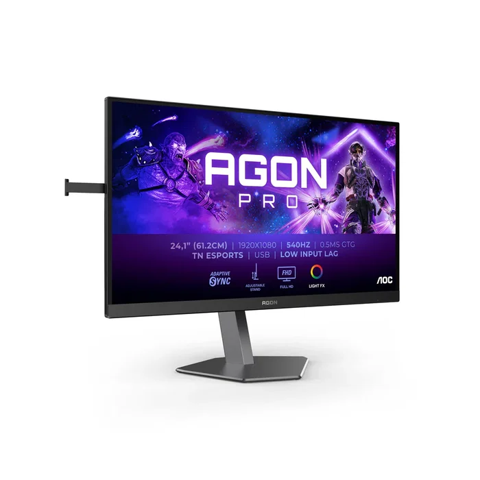 AOC AGON PRO AG246FK Monitor Gaming 24.1" Full HD (1920x1080) 540Hz 0.5ms TN eSports, DisplayHDR 400, FreeSync, USB Hub, Soporte Ergonómico