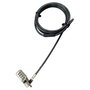 Dicota Cable de Seguridad Kensington con Combinación, Cerradura N-Lock 2.5x6mm, Cable 2 m, Antracita