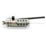 Dicota Cable de Seguridad Kensington con Combinación, Cerradura N-Lock 2.5x6mm, Cable 2 m, Antracita