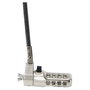 Dicota Cable de Seguridad Kensington con Combinación, Cerradura N-Lock 2.5x6mm, Cable 2 m, Antracita