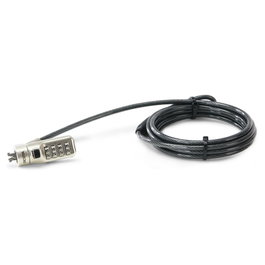 Dicota Cable de Seguridad Kensington con Combinación, Cerradura N-Lock 2.5x6mm, Cable 2 m, Antracita