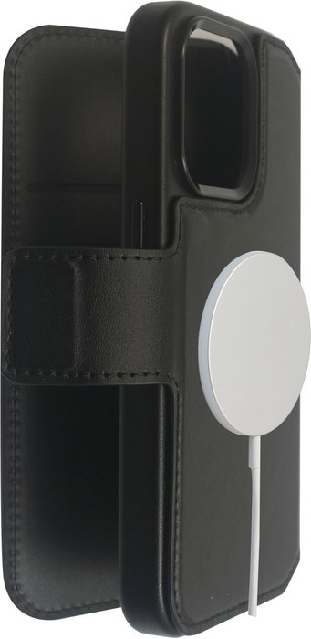 eSTUFF Funda INFINITE MILAN para iPhone 16 Pro Max, Negro, Compatible con MagSafe, 3 Ranuras para Tarjetas, Fabricada con 87% Material Reciclado