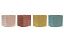 DKD Home Decor Set de 12 Maceteros de Dolomita Surtidos en 4 Colores