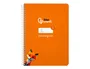 Liderpapel Cuaderno espiral Pautaguía A5 tapa dura naranja