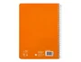 Liderpapel Cuaderno espiral Pautaguía A5 tapa dura naranja