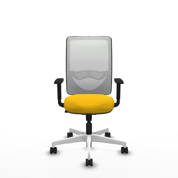 PIQUERAS Y CRESPO Silla de oficina Zulema con mecanismo Sincro, Amarillo y Blanco PIQUERAS Y CRESPO Silla de oficina Zulema con mecanismo Sincro, Amarillo y Blanco