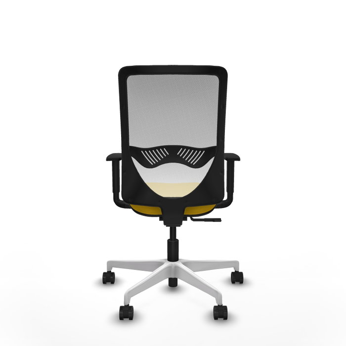 PIQUERAS Y CRESPO Silla de oficina Zulema con mecanismo Sincro, Amarillo y Blanco PIQUERAS Y CRESPO Silla de oficina Zulema con mecanismo Sincro, Amarillo y Blanco