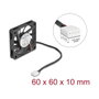 DeLOCK Ventilador Axial 12 V DC 60 x 60 x 10 mm Negro