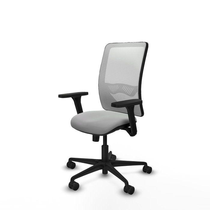 PIQUERAS Y CRESPO Silla de oficina Zulema con mecanismo Sincro, Gris claro y Blanco PIQUERAS Y CRESPO Silla de oficina Zulema con mecanismo Sincro, Gris claro y Blanco