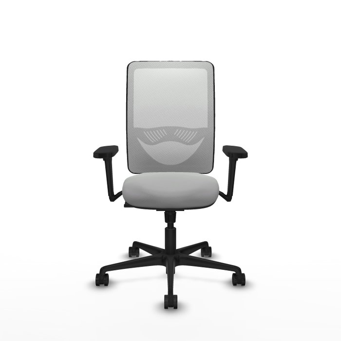 PIQUERAS Y CRESPO Silla de oficina Zulema con mecanismo Sincro, Gris claro y Blanco PIQUERAS Y CRESPO Silla de oficina Zulema con mecanismo Sincro, Gris claro y Blanco