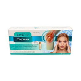 LAVIGOR Colcurex 20 Viales Suplemento Bebible con Colágeno, Cúrcuma y Ácido Hialurónico para el Mantenimiento de la Piel y Propiedades Antioxidantes